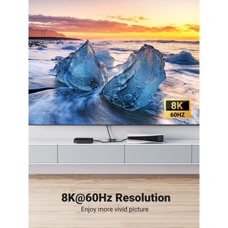UGREEN สวิตช์ HDMI 2.1 8K@60Hz 2 in 1 Out HDMI Switcher Splitter รองรับ 3D, CEC, HDR, Dolby AC ความเร็วสูง 48Gbps 4K@120Hz Converter เข้ากันได้กับ Apple PS5/PS4 Fire Stick Xbox