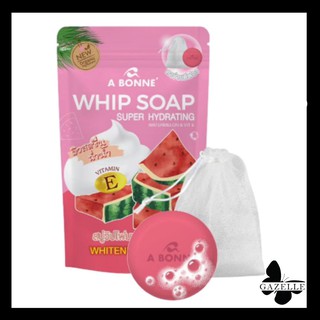 A bonne Whip Soap Super Hydrating Watermelon &amp; Vitamin E [100g.] เอ บอนเน่ สบู่ก้อนแตงโม