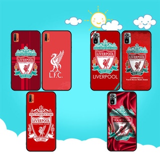 เคสโทรศัพท์มือถือแบบนิ่ม ลายโลโก้ Liverpool สีดํา สําหรับ Redmi 8 8A 9 9A 9C 9T 9C NFC S2