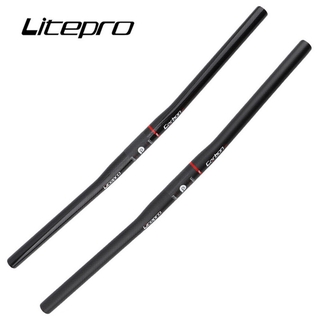 Litepro อุปกรณ์แฮนด์มือจับคาร์บอนไฟเบอร์คาร์บอนไฟเบอร์ 25.4x580 มม. สําหรับจักรยาน