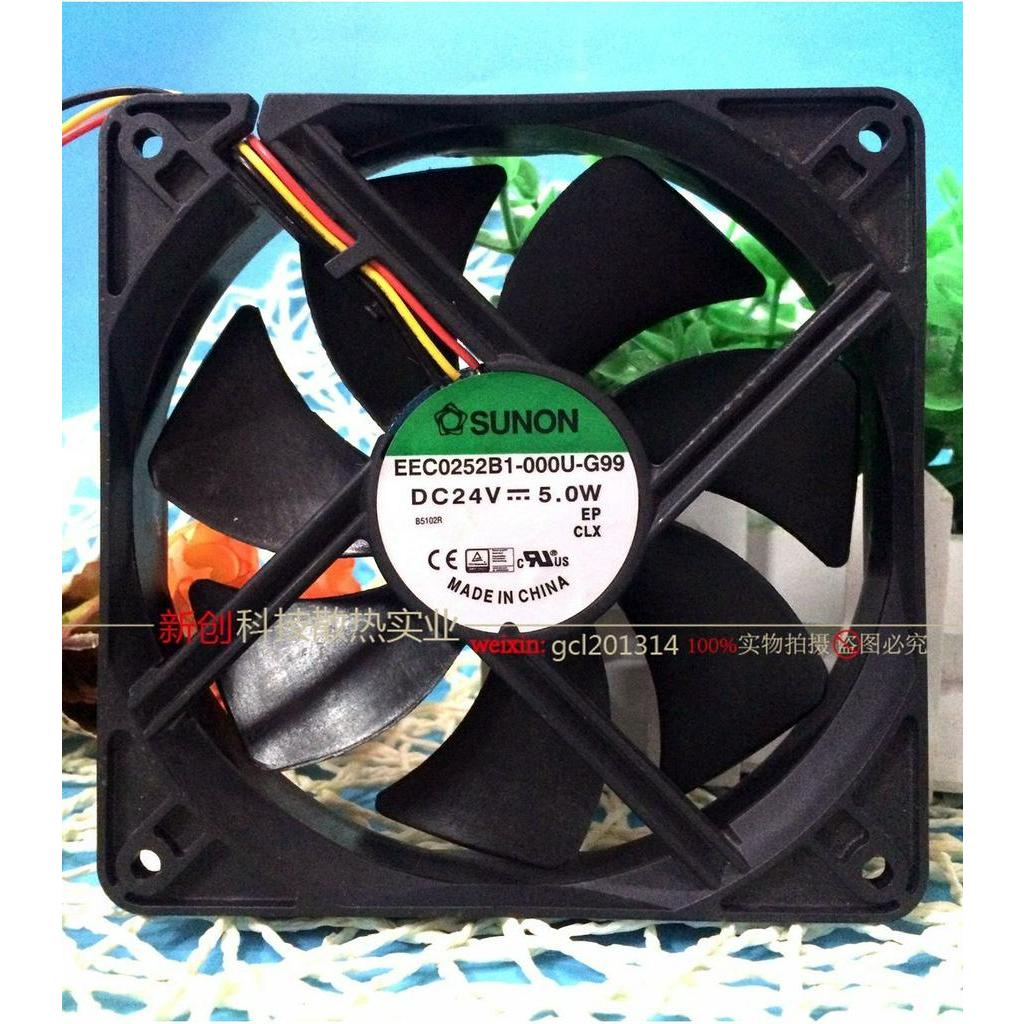 SUNON EEC0252B1-000U-G99/F99 24V 5W 12025 12CM พัดลมระบายความร้อนอินเวอร์เตอร์