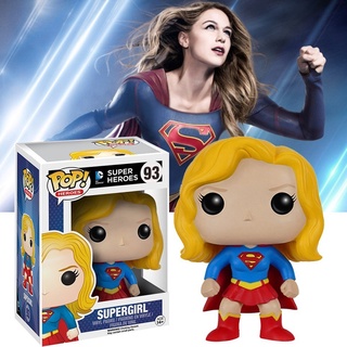 โมเดลฟิกเกอร์ Funko POP 93 Heroes: Supergirl ของเล่นสําหรับเด็ก