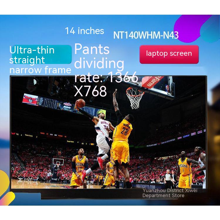 Jingdongfang 47 ซม. NT140WHM-N43 B140XTN07.3 จอแสดงผลแล็ปท็อป