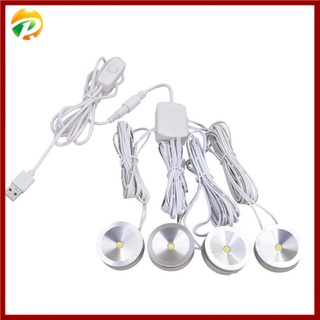 ไฟสปอตไลท์ led 1W USB 5V หรี่แสงได้ สําหรับติดเพดานตู้โชว์ เครื่องประดับ