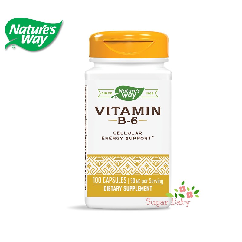 Nature's Way Vitamin B-6, 100 Capsules