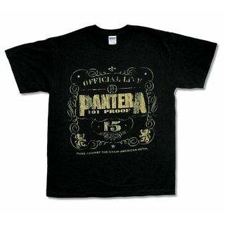 เสื้อยืดผ้าฝ้ายพิมพ์ลายขายดี Pantera 101 Proof Ha แปลกใหม่0206053 เสื้อยืด ผ้าฝ้ายแท้ ออกแบบดี สําหรับผู้ชาย