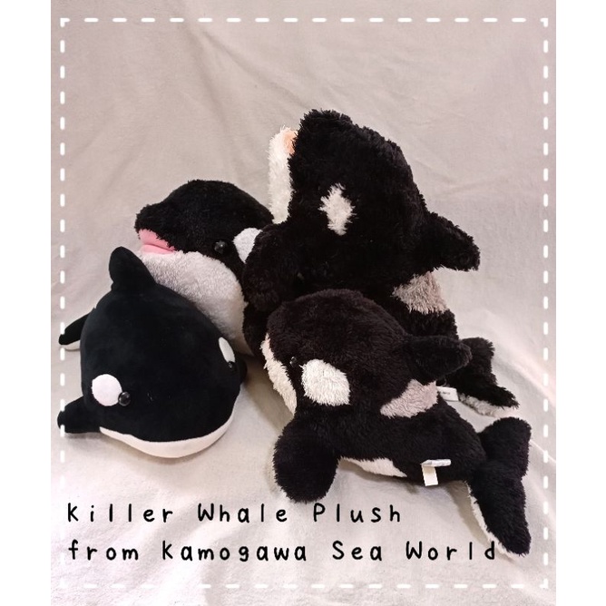 ตุ๊กตาปลา  วาฬออก้า วาฬเพชฌฆาต💙 Orca whale plush