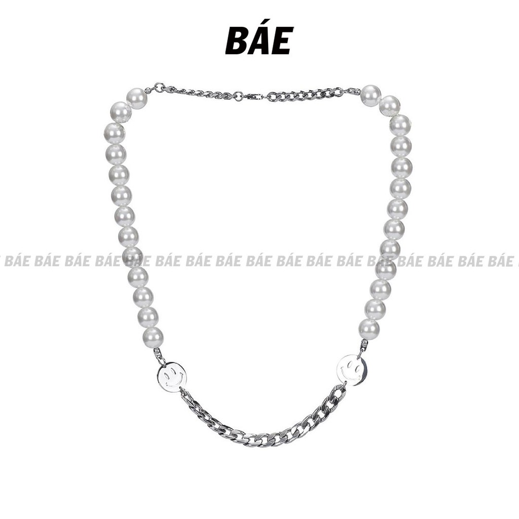 [BNP39] - BASE NECKLACE - สร้อยคอหน้ายิ้มคู่