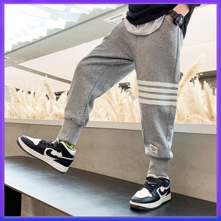 5-14Y Boys Long Pants Sweatpants with Pocket Long Trousers Casual Fashion Kid Jogging Pants Loose