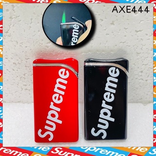 ไฟแช็ค ไฟแช๊ค lighter ไฟฟู่สีเขียวต้านลม รูป Supreme.พกพาสะดวก ขายดี