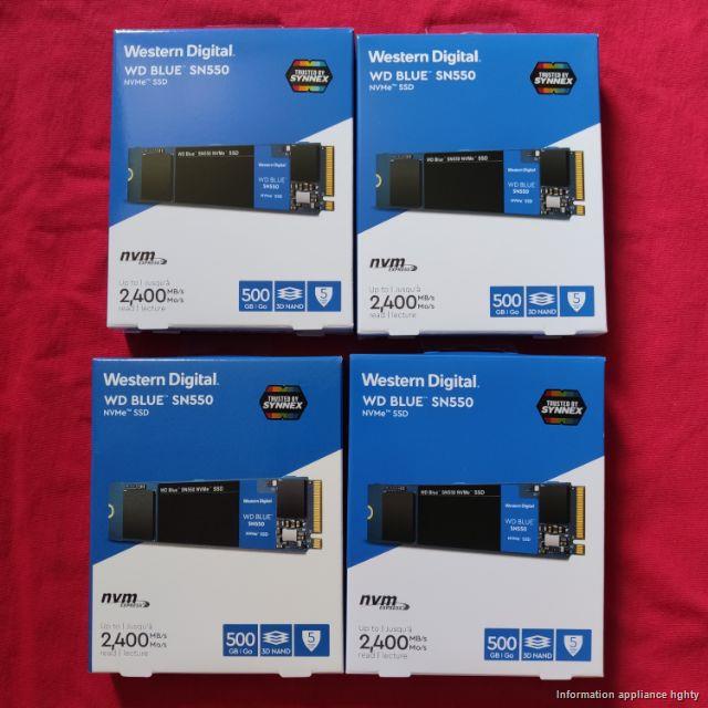 (สินค้าเฉพาะจุด)๑WD BLUE SN550 500GB SSD NVMe M.2 2280 รับประกัน 5 ปี