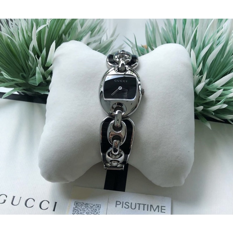 Gucci Marina Chain Collection Black Dail Ladies Watch