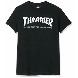 เสื้อยืด ผ้าฝ้าย พิมพ์ลาย Thrasher สไตล์เกาหลีS-5XL