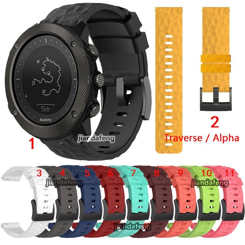 สายรัดซิลิโคนสำหรับ Suunto Traverse Alpha