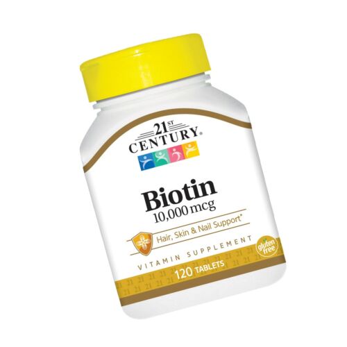 21st Century Biotin 10,000 mcg (ไบโอติน 10,000 ไมโครกรัม) นำเข้าจาก USA ของแท้