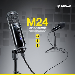 ไมค์ NUBWO สายUSB สำหรับคอมพิวเตอร์ M24 CONDENSER MICROPHONE