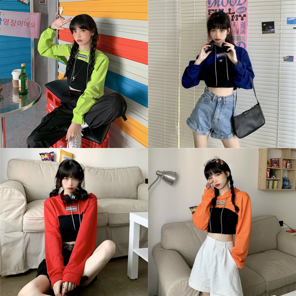 เสื้อผ้าแฟชั่นผู้หญิง เสื้อวัยรุ่นน่ารัก เสื้อยืดแขนยาวสตรีท