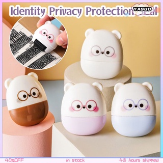 COD 2in1 Identity Information Protection Roller Wide Stamp Security Roller พร้อมเครื่องมือตัดสำหรับป้องกันการโจรกรรม