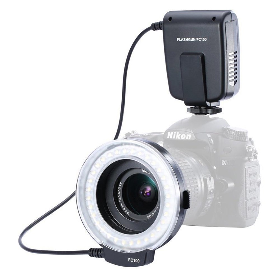 Meike FC100 LED Macro Ring Flash สำหรับกล้อง DSLR และ Mirrorless