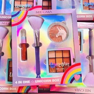 Nee Cara Be Colorful 4 in One Unicorn Box #N661 นีคารา บี คัลเลอร์ฟูล 4 อิน วัน ยูนิคอร์น บ๊อก   ชุดเชตยูนิคอน Nee Cara