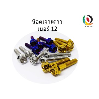 น๊อตหัวเจาะดาว เบอร์ 12 (M8) 8x12-8x65