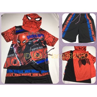 สินค้าลิขสิทธิ์ ลาย Spider-man เสื้อแขนสั้น ขาสั้นเด็กผู้ชายวัย 1-3 ปี