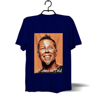 Soa8384 - เสื้อยืด ผ้าฝ้าย พิมพ์ลาย COMBED 30S DTG DTF JAMES HETFIELD สําหรับผู้ชายS-5XL