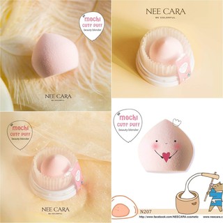 N207 NEECARA พัฟโมจิ MOCHI CUTE PUFF สุดคิวท์คอลเลคชั่นล่าสุด มาในรูปทรงโมจิ