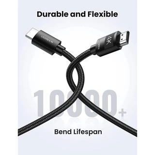 UGREEN รุ่น HD119 4K HDMI Cable, HDMI 2.0 Cable, 2021 New Version, High Speed HDMI Cable, 4K 60Hz 18Gbps HDR 3D Full HD