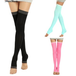 Hearsbeauty Burn Fat Over Knee Socks นอนผู้หญิงค้างคืนกระชับสัดส่วน