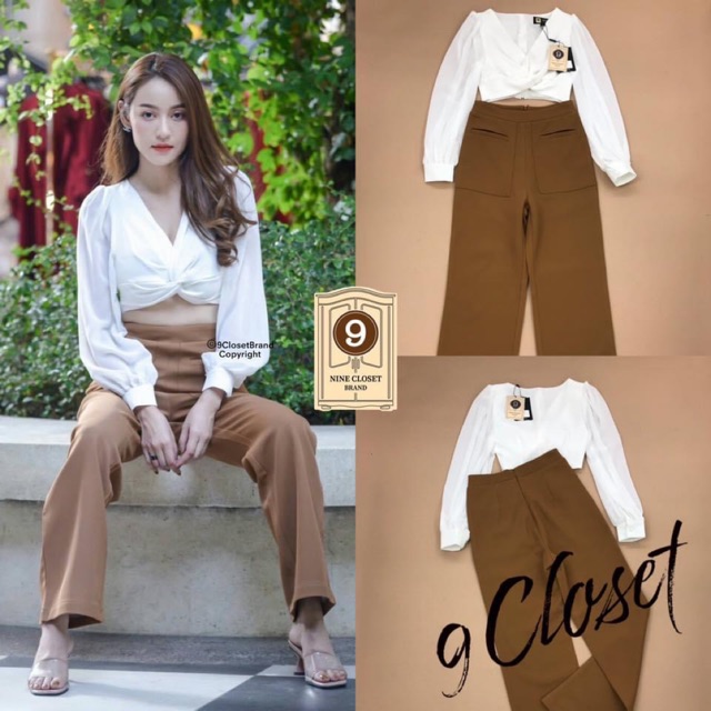 9 Closet Brand-Be Naughty We rock your instinct "แบรนด์เราแอบแซ่บเงียบนะจ๊ะ"  size m มือ2 ใส่1ครั้ง