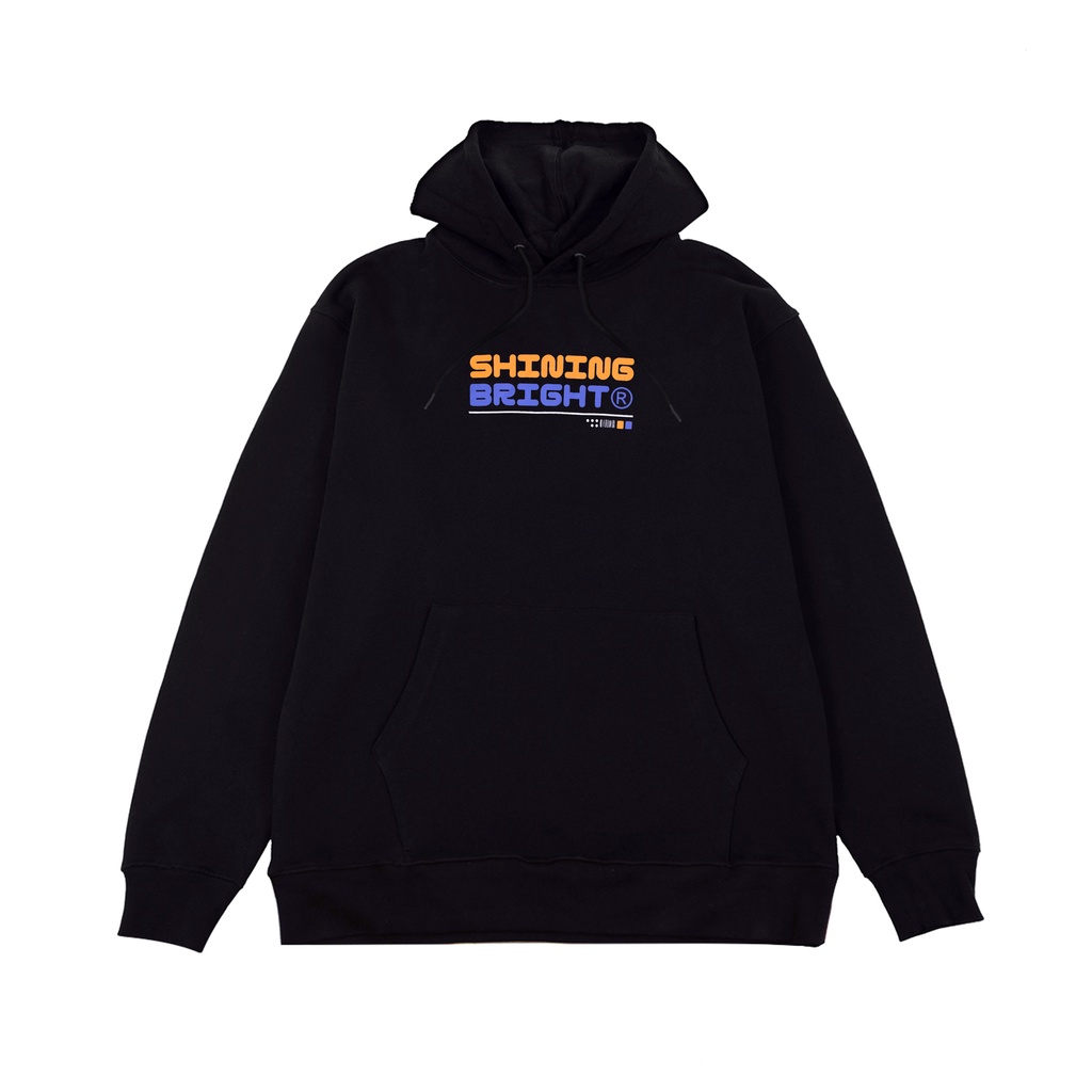 Shining Bright Hizack Pullover Hoodie - สีดํา