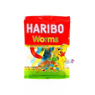 Haribo worms 80g เยลลี่หนอน 🐛