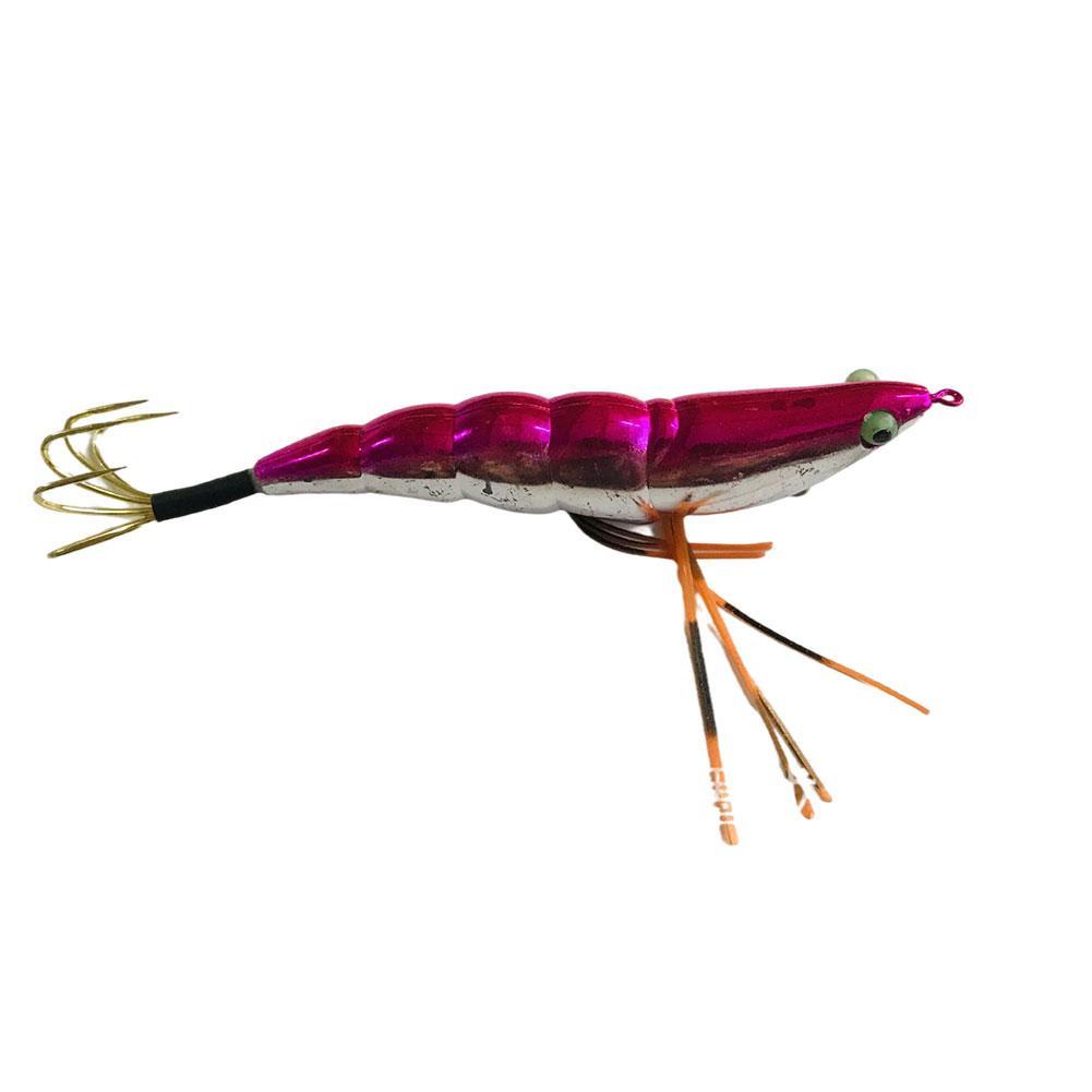 Wooden Shrimp Electroplating Bamboo Shrimp Noctilucent Luya Shrimp Gold Hook All Hook Five-claw A1B0 #8