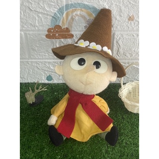 ตุ๊กตาสนัฟกิ้น เพื่อนมูมิน งานปีเก่า วินเทจ หายาก Rare Vintage Snufkin Moomin Characters Bandai ตำหนิป้ายโดนเขียน