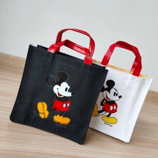 MICKEY TOLE BAG เข้าแล้วค่าา กระเป๋าลดโลกร้อน ผ้า canvas หิ้วเก๋ๆ รุ่นนี้ฮิตมากที่เกาหลี งานสวยไม่จกตา