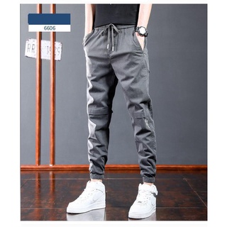 กางเกง ชายขายาว Pants mens summer sports pants casual all-match long pants กางเกงวอร์มชาย