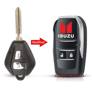 กรอบกุญแจพับisuzu ปี2007-11 หรือรุ่นที่มีกุญแจเดิมศูนย์แบบในภาพ