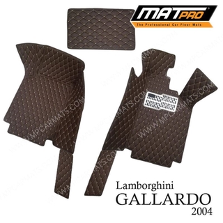 MatPro พรมปูพื้นเข้ารูป5D 6D Premium Fitted Leather Car Mats สำหรับรถรุ่น  Lamborghini GALLARDO ปี2004