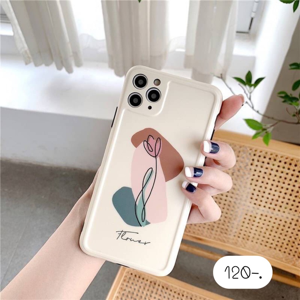 เคสไอโฟน 7-11ProMax,SE2 🌹กุหลาบน้ำตาล