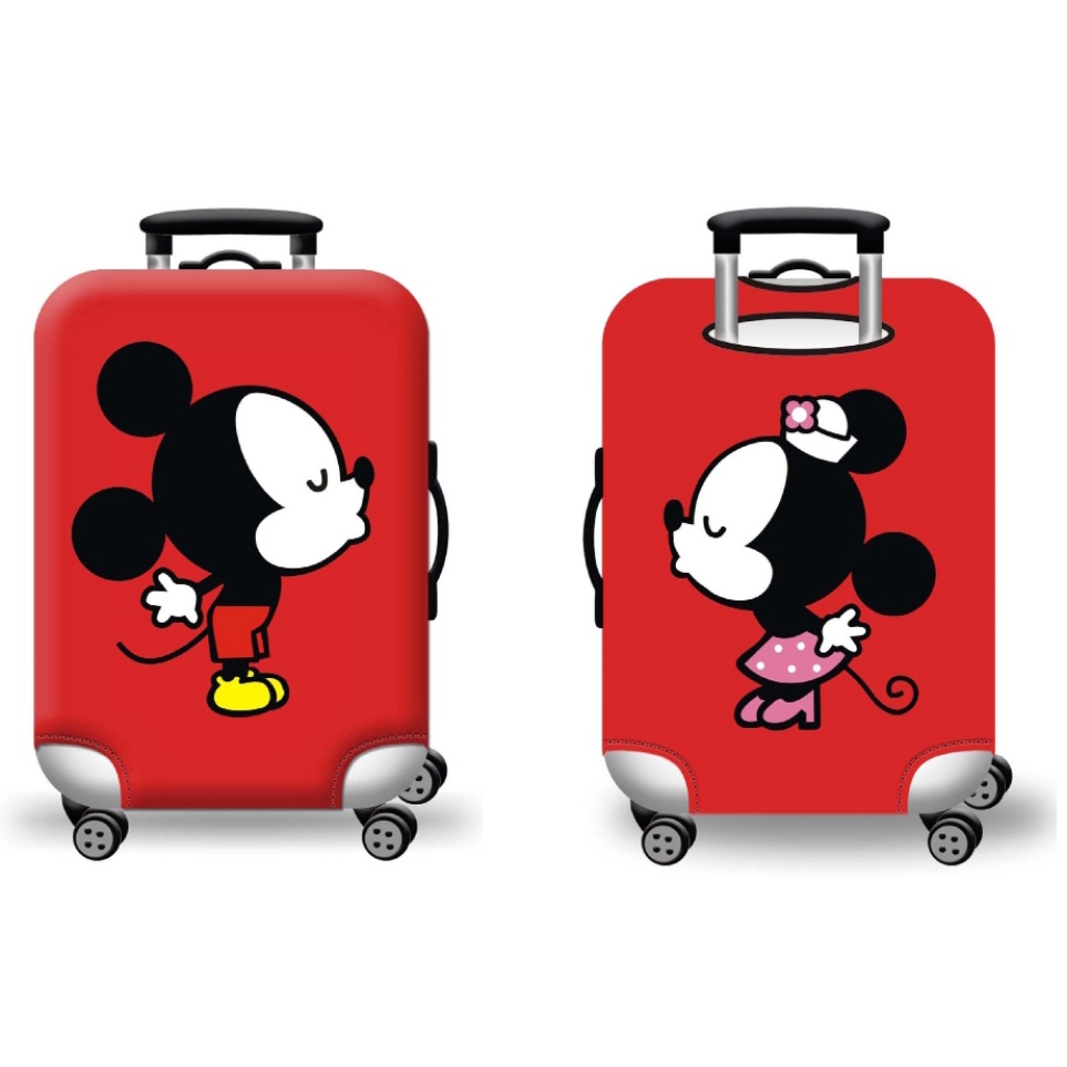 ขนาด 18-32นิ้ว ผ้าคลุมกระเป๋าเดินทาง ลายมิกกี้ tsum tsum คิตตี้