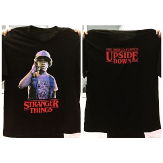 เสื้อยืดผ้าฝ้ายพิมพ์ลายแฟชั่นDustin The Stranger Things เสื้อยืด