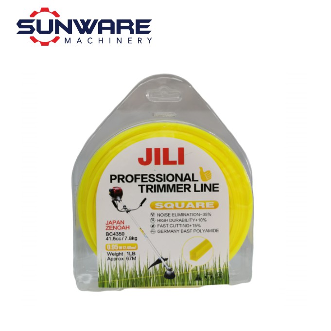 JILI เครื่องตัดแปรง Trimmer Line Tali Mesin Rumput (2.4MM x 1LB)
