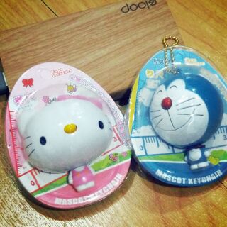 พวงกุญแจ สายวัด ตลับเมตร Kitty /Doraemon