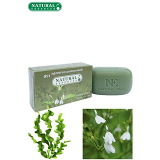 สบู่ก้อน สาหร่ายทะเล ผสมทองพันชั่ง Natural Essences 80 กรัม