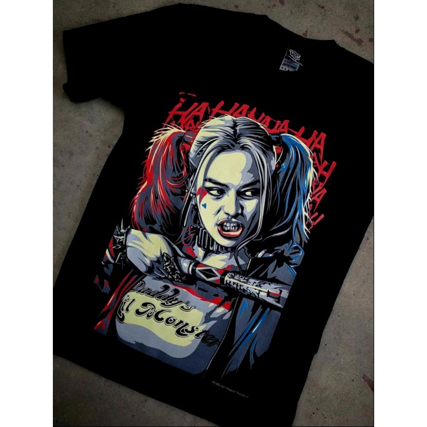 เสื้อ " Harley Quinn ”🎉 สีดำ (ไม่ใช้เนื้อผ้าเกรดต่ำ)