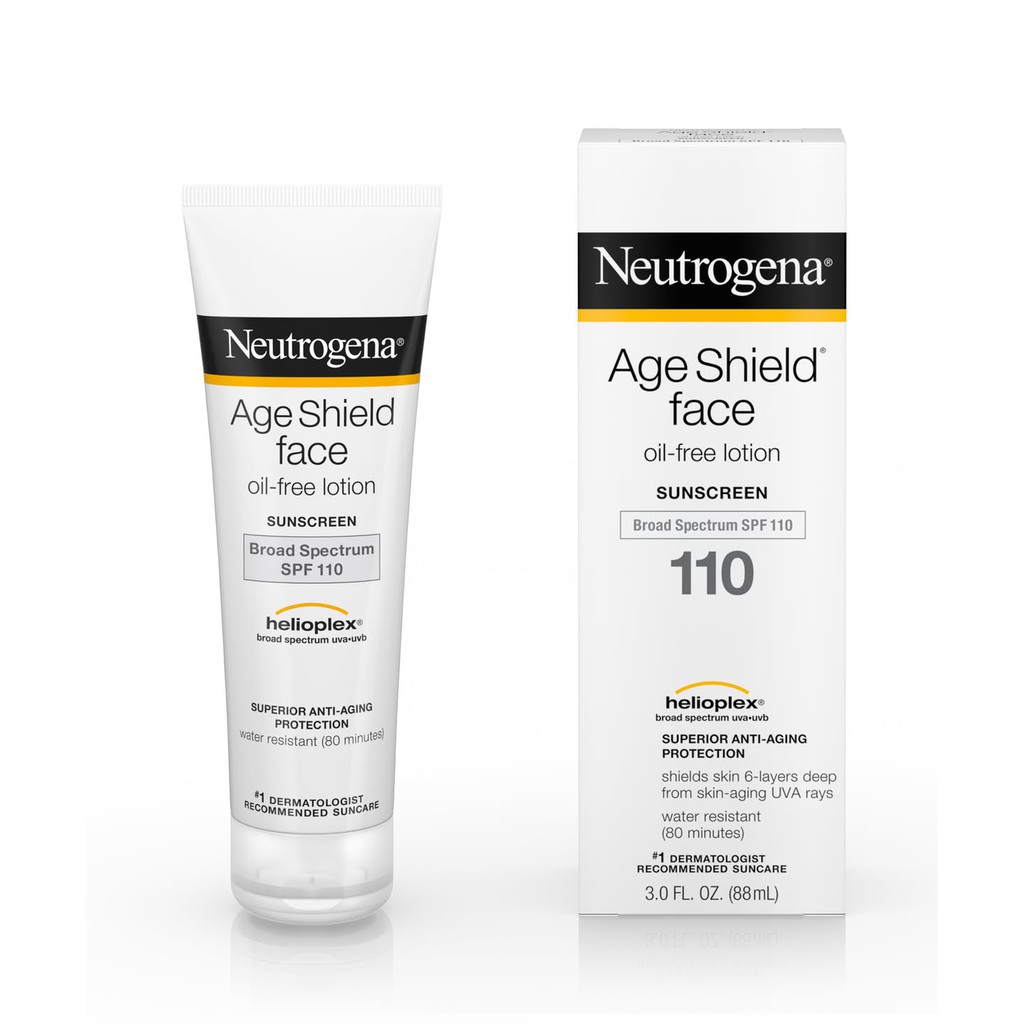 กันแดดNeutrogena, Age Shield Face, Oil-Free Sunscreen, SPF 110 ขนาด 88 ml