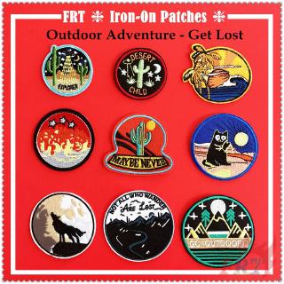 ✿ Outdoor Adventure Series 04 - Get Lost Iron-on Patch ✿ 1Pc Diy Embroidery Patch Sew on Iron on Badges Patches