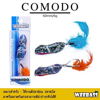 อุปกรณ์ตกปลา WEEBASS เหยื่อกบแข็ง - รุ่น COMODO 60mm/6g. เหยื่อปลอม เหยื่อกบ เหยื่อปลั๊ก