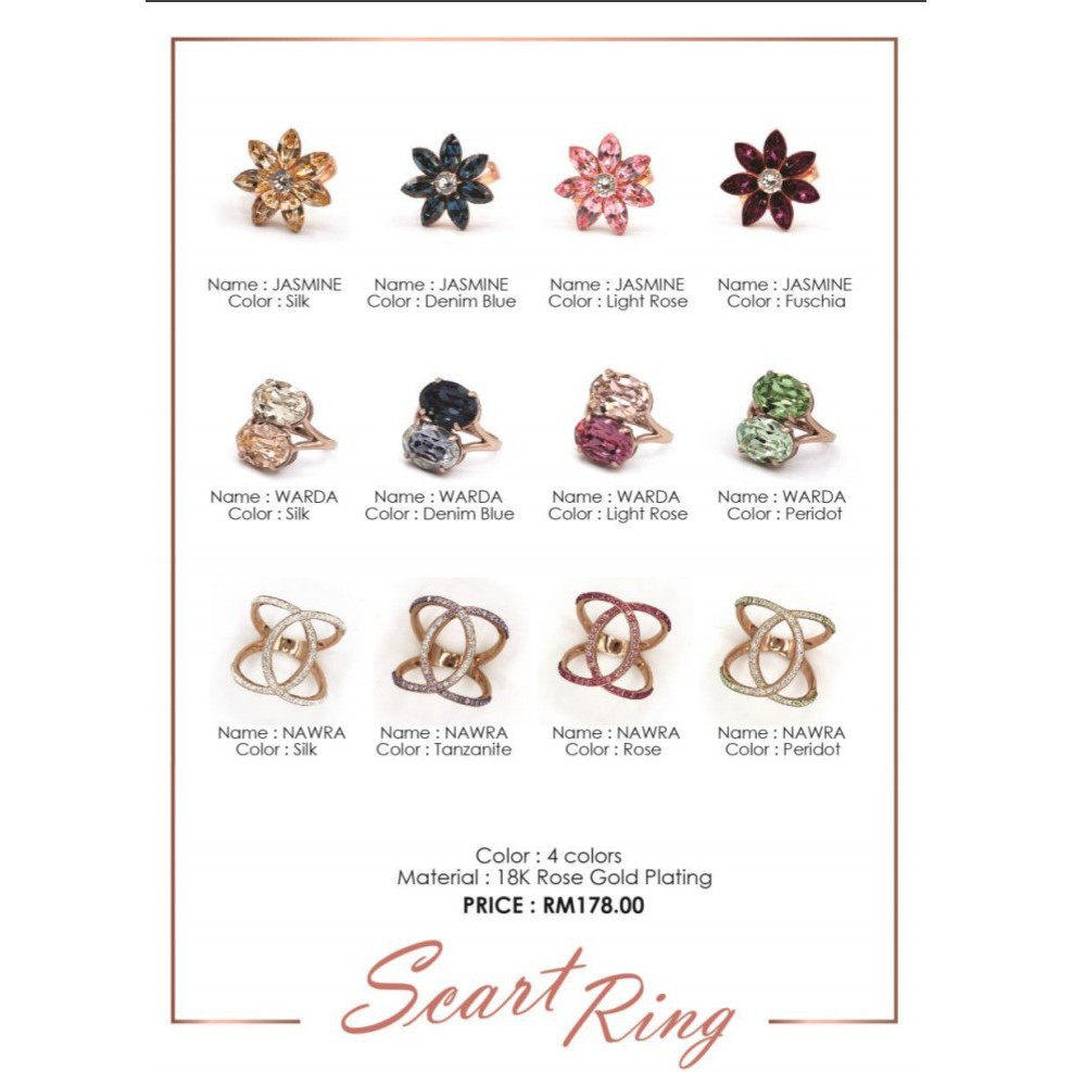SWAROVSKI SCARF RING BY WIRDORA PART 2